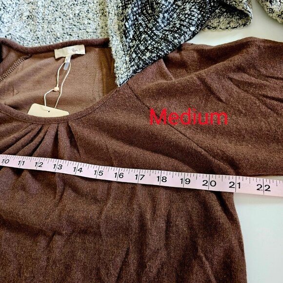 Long Sleeve Sweater Top with Scarf NWT - Picture 7 of 8